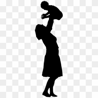Mom And Baby Silhouette At Getdrawings - Mom And Baby Silhouette Png, Transparent Png