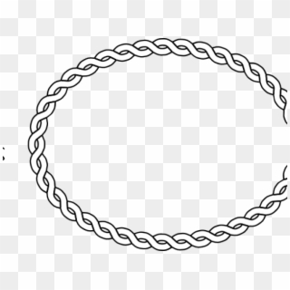 Oval Clipart Rope - Oval Rope Border Png, Transparent Png