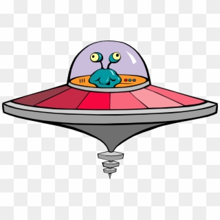 Ufo Free Library Huge Freebie Download - Alien Spaceship Cartoon Png, Transparent Png