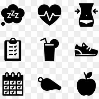 Fitness And Healthy Lifestyle - Video Icon Vector, HD Png Download