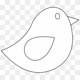 Twitter Png White - Twitter Bird Clipart Black And White, Transparent Png