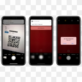 They'll See A Banner Notification That Says “wi-fi - Qr Code Iphone 8 Png, Transparent Png