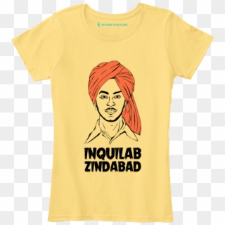 Bhagat Singh - Inquilab Zindabad Bhagat Singh T Shirt, HD Png Download