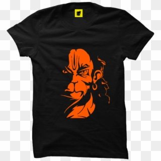 Hanuman Ji Black Powerful T-shirt - Best Bud T Shirt, HD Png Download