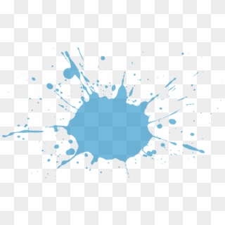 Paintball Splat Png - Blue Color Splash Png, Transparent Png