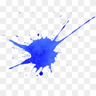 Blue-splat - Paintball Png, Transparent Png