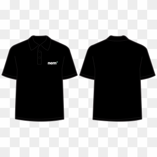 Polo Shirt Black - Black Polo Shirt Template Png, Transparent Png