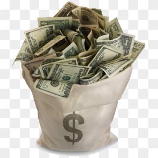 Finance Clipart Wad Cash - Bag Of Money, HD Png Download