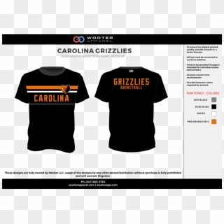 Carolina Grizzlies Black Gray Orange White Custom Design Team Polo Shirt Design Hd Png Download 1000x707 317421 Pngfind