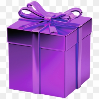 Collection Of Free Present Download On Ubisafe - Purple Gift Transparent Background, HD Png Download