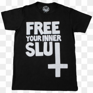 Free Your Inner Slut T-shirt Occult Satanic Belial, HD Png Download