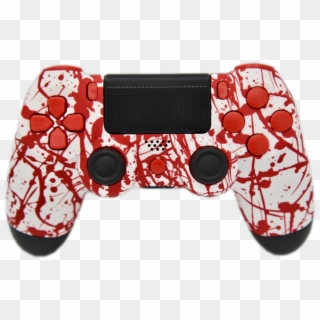 Blood Splatter Ps4 Controller - Red And White Ps4 Controller, HD Png Download