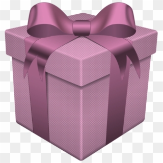 Gift Box Pink Transparent Png Clip Art Ⓒ - Transparent Purple Gift Box Png, Png Download