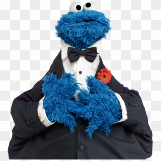 Cookie Monster In A Suit, HD Png Download