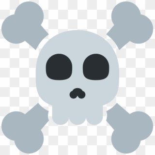 Skull And Crossbones - Crossbones Emoji, HD Png Download
