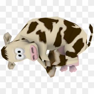 Cow And Pig Png - Crash Tag Team Racing Cow, Transparent Png