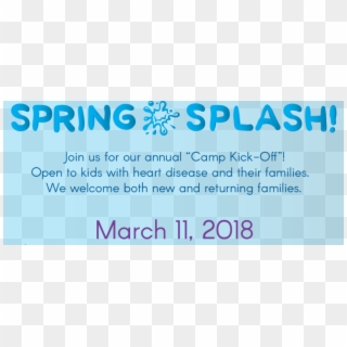 Spring Splash 2018 - Calligraphy, HD Png Download