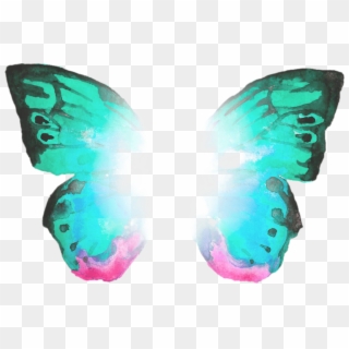 #butterfly #wings #butterflywings #multicolor - Mariposa Pintada Con Acuarela, HD Png Download