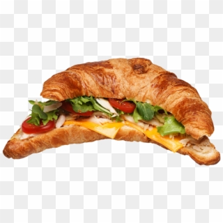 Chicken Croissant Sandwich/ham Croissant Sandwich - Breakfast Sandwich, HD Png Download