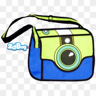 Camera Style 2d Cartoon Bag - ภาพ การ์ตูน กระเป๋า, HD Png Download