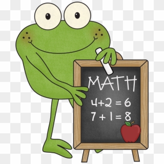 Frog Math Clipart - Frog Doing Math Clipart, HD Png Download