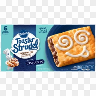 Pillsbury Toaster Strudel Cinnamon Roll Toaster Pastries - Toaster Strudel Strawberry Cream, HD Png Download
