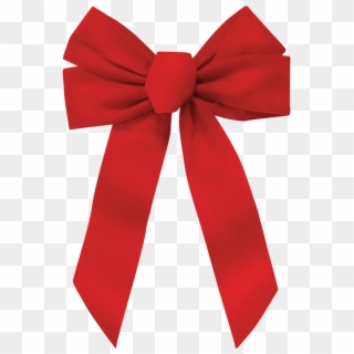 Christmas Bow Transparent Background - Red Christmas Bow Tie, HD Png Download