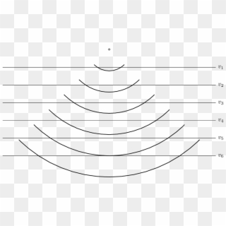 Sketching Semicirles And Horizontal Lines - Line Art, HD Png Download