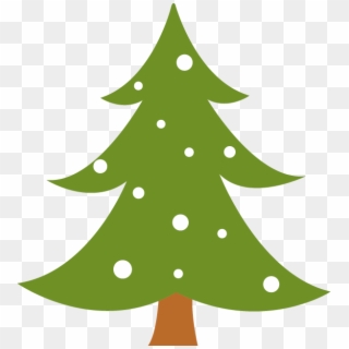 Cartoon Pine Drawing - Green Christmas Tree Printable, HD Png Download