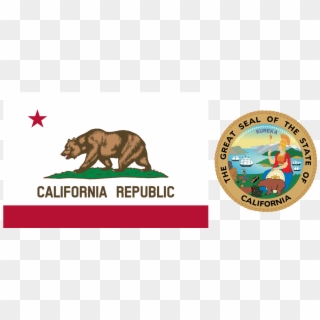 California Flag Png - California State Flag And Seal, Transparent Png