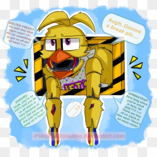 Stuck Vent - Withered Chica In Vent Ucn, HD Png Download