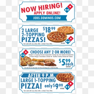 Find Up To 50% Off Dominos Pizza Coupons, Online Promo - Domino's Pizza, HD Png Download