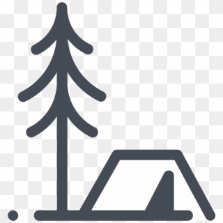 Tent In The Forest Icon, HD Png Download