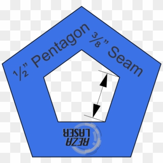 Pentagon ½” Inch Acrylic Template I Spy With ⅜” Seam - Smpn 5 Mojokerto, HD Png Download