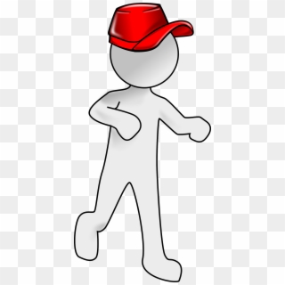 This Free Icons Png Design Of Bubble Person - Red Cap Clip Art, Transparent Png