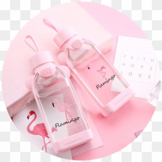 Pink Pinkaesthetic Tumblr Tumblraesthetic Pinterest - Water Bottle, HD Png Download