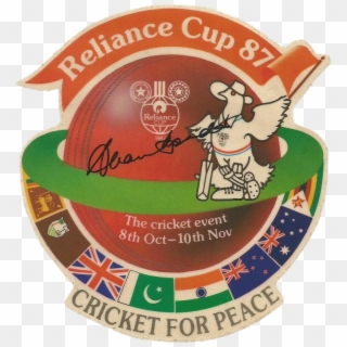 1987 Cricket World Cup - Reliance Cup 1987, HD Png Download