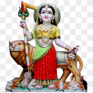 Colorful Marble Statue Of Mata Rani - Mythology, HD Png Download