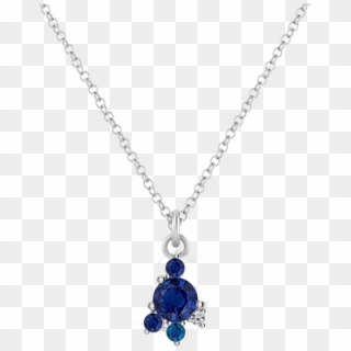 Marigold Sapphire White Gold Necklace - Pendant, HD Png Download