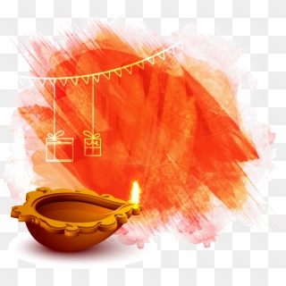 Orange Color Png - Diwali Diya Png Hd, Transparent Png