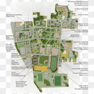 20-year Master Plan - Centre College Danville Ky Map, HD Png Download