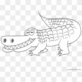 Turkey Aligator Jpg Royalty Free - Crocodile Clipart Black And White, HD Png Download