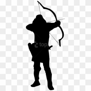Silhouette Free Images Toppng Transparent Background - Archer Silhouette, Png Download