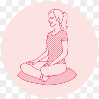 Learn To Meditate - Sitting, HD Png Download