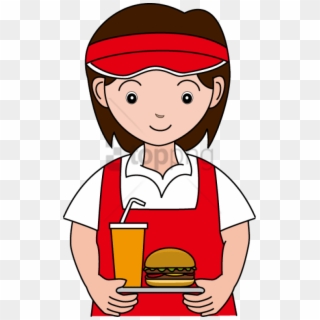 Free Png Download Anunt Angajare Model Fast Food Png - Fast Food Worker Clipart, Transparent Png