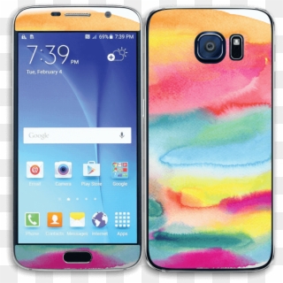Color Explosion Skin Galaxy S6 - Samsung S6 G920a Unlocked Black Amazon, HD Png Download