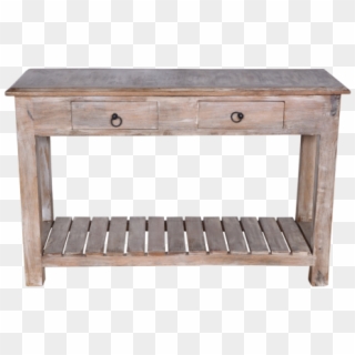 Rustic Wood Console Table Inspire Viyet Designer Furniture - Table, HD Png Download