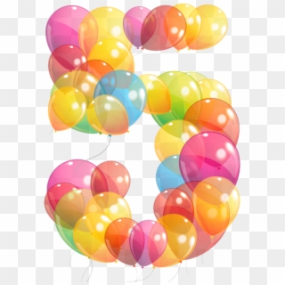 5 - Birthday Balloon Number 1 Png Transparent, Png Download