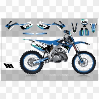 Home>motocross Graphics>tm Racing Graphic Kits>tm Monster - Motos Enduro 125 2t, HD Png Download