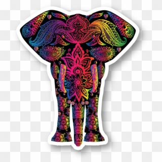 Colorful Indian Elephant, HD Png Download